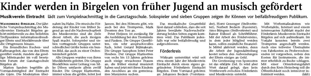 Vorspielnachmittag 2008